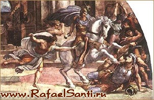 Изгнание Илиодора. Фрагмент. Рафаэль